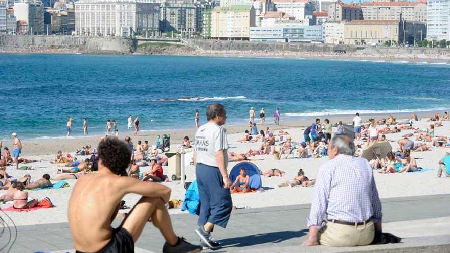 Paseo marítimo coruñés.