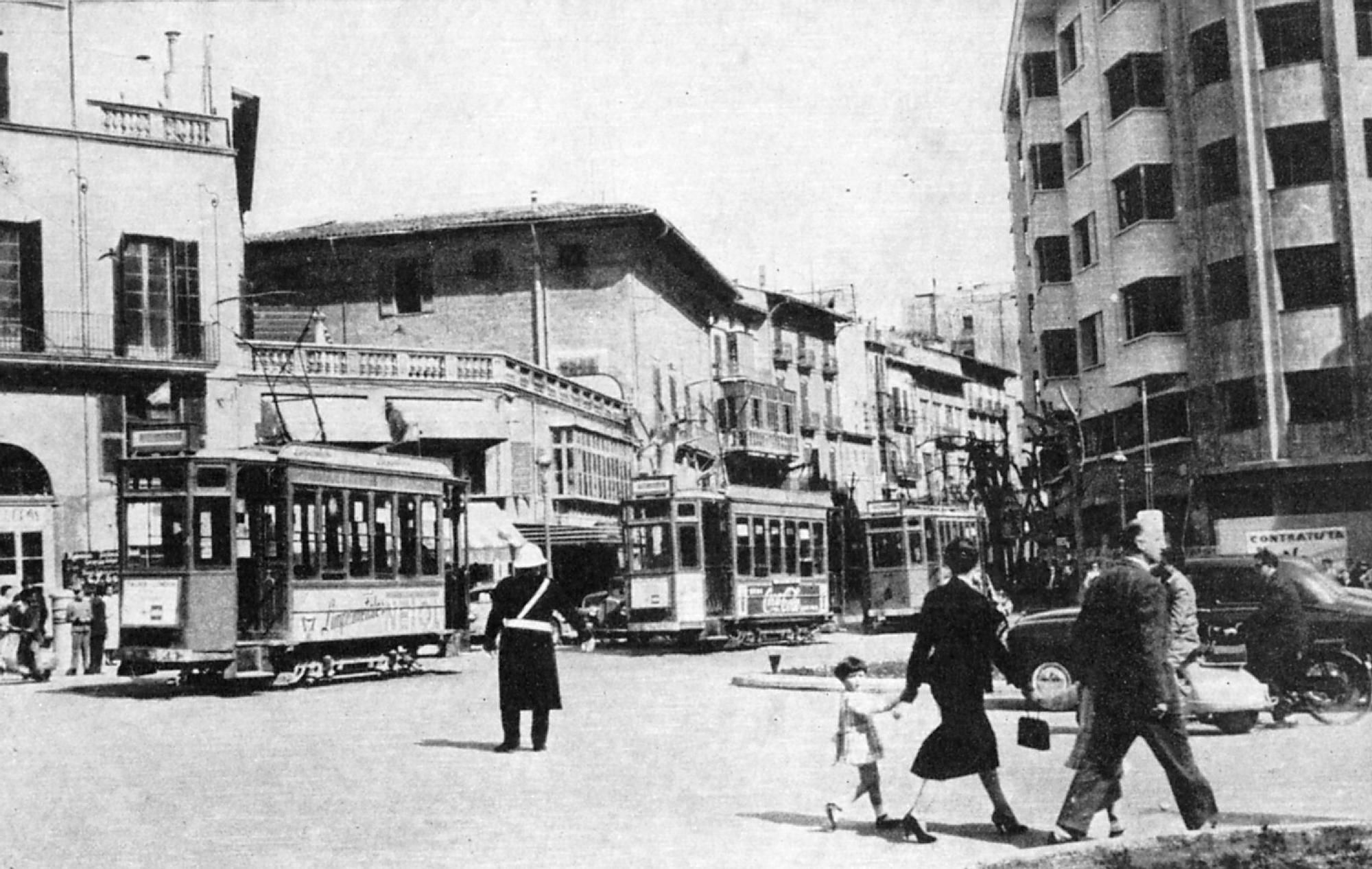 Vor hundert Jahren bewegte man sich durch Palma de Mallorca mit der Straßenbahn