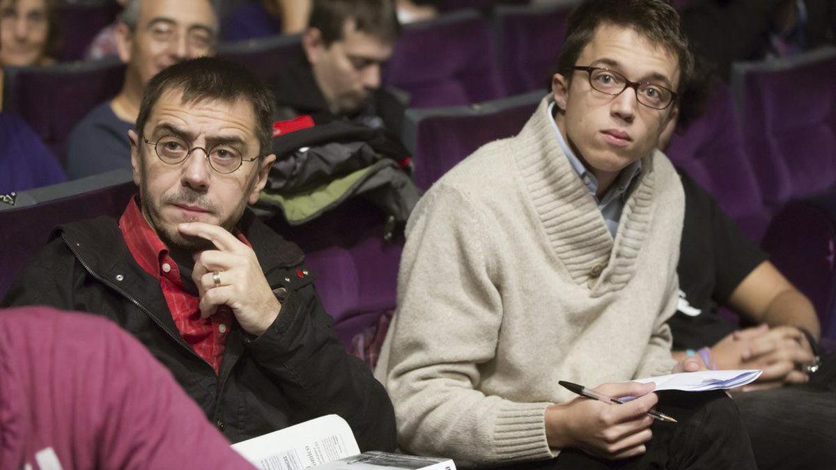 Juan Carlos Monedero e Iñigo Errejón.