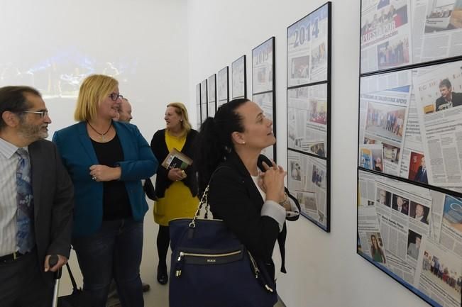 Inauguración de la exposición "25 años del campus Universidad de Verano de Maspalomas", en el Rectorado de la ULPGC.  Fotógrafo: Andrés Cruz