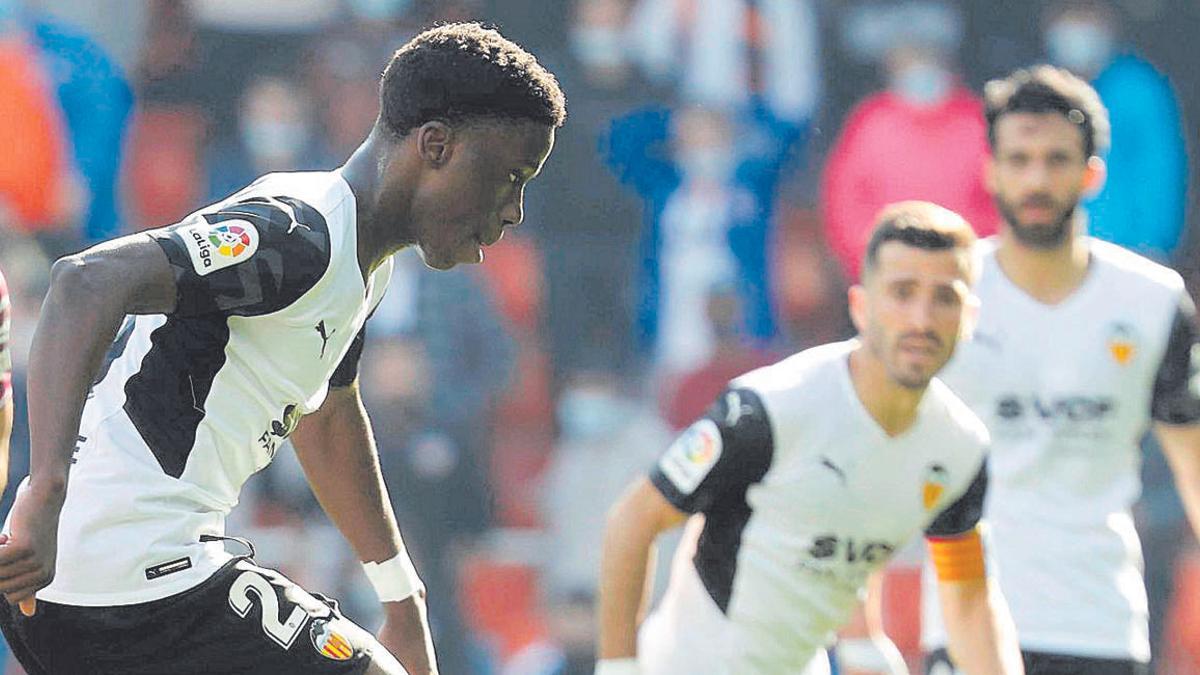 Ilaix Moriba, frente a la Real Sociedad