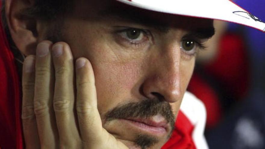 Alonso en el circuito de Silverstone