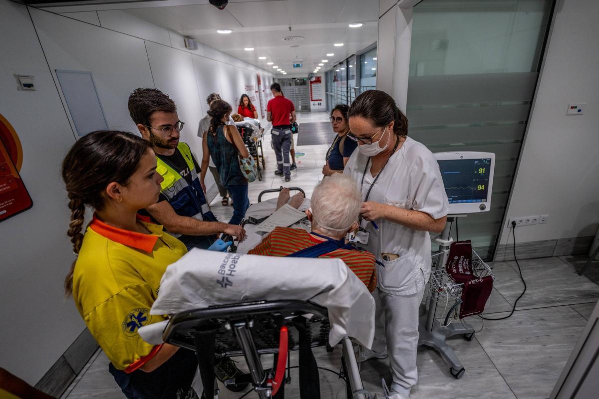 Las Urgencias del Hospital de Sant Pau, una mañana de julio.