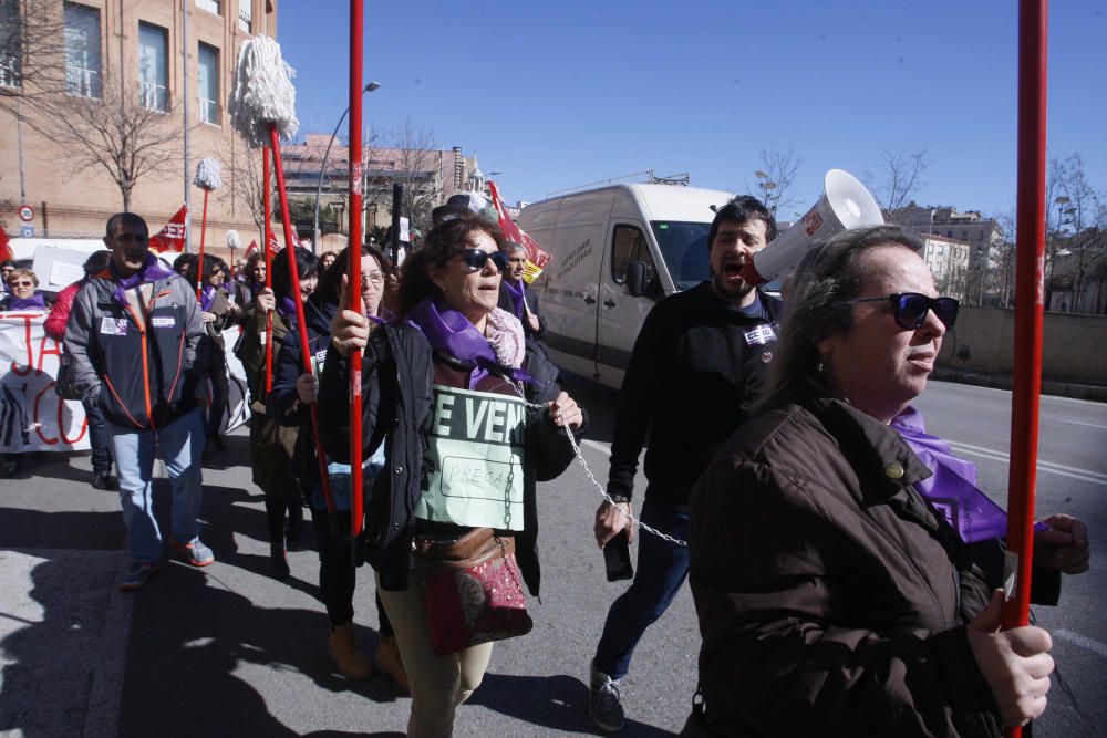 Protesta del col·lectiu de les netejadores a Giron