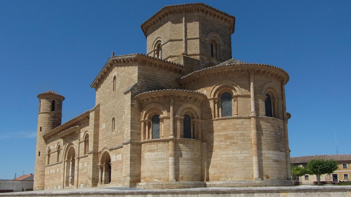 La famosa iglesia romántica de Frómista