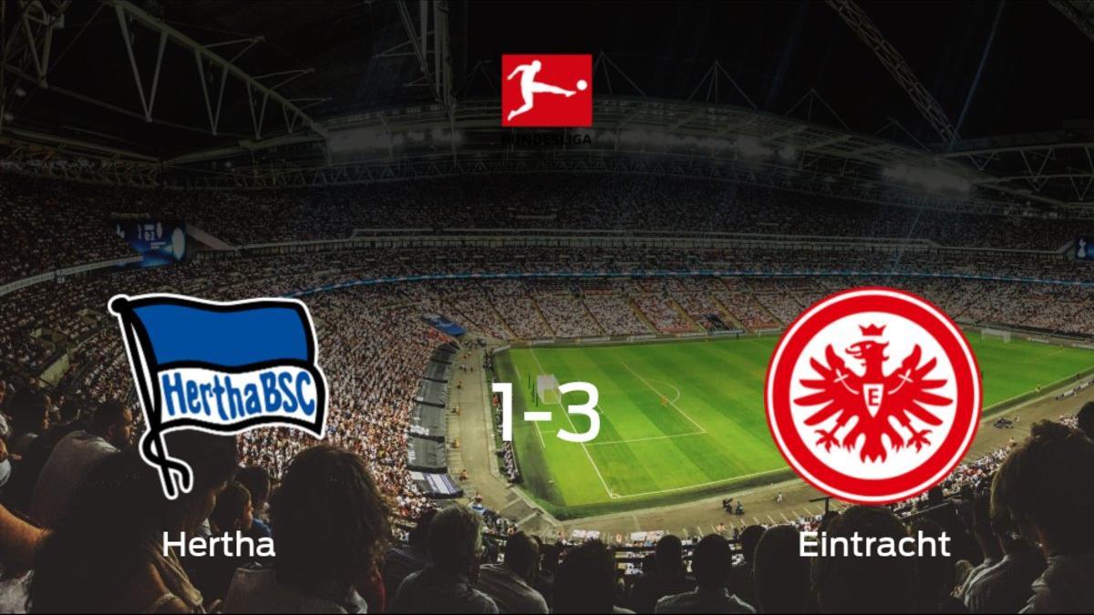 El Eintracht Frankfurt vence 1-3 en el feudo del Hertha BSC