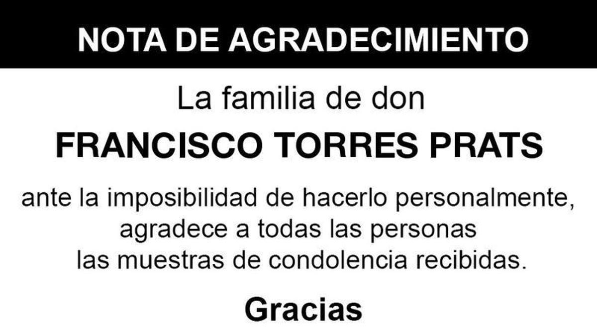 Nota Francisco Torres Prats