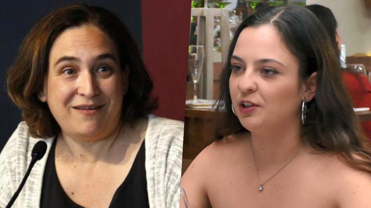 Ada Colau y Azahara, comensal de 'First Dates'