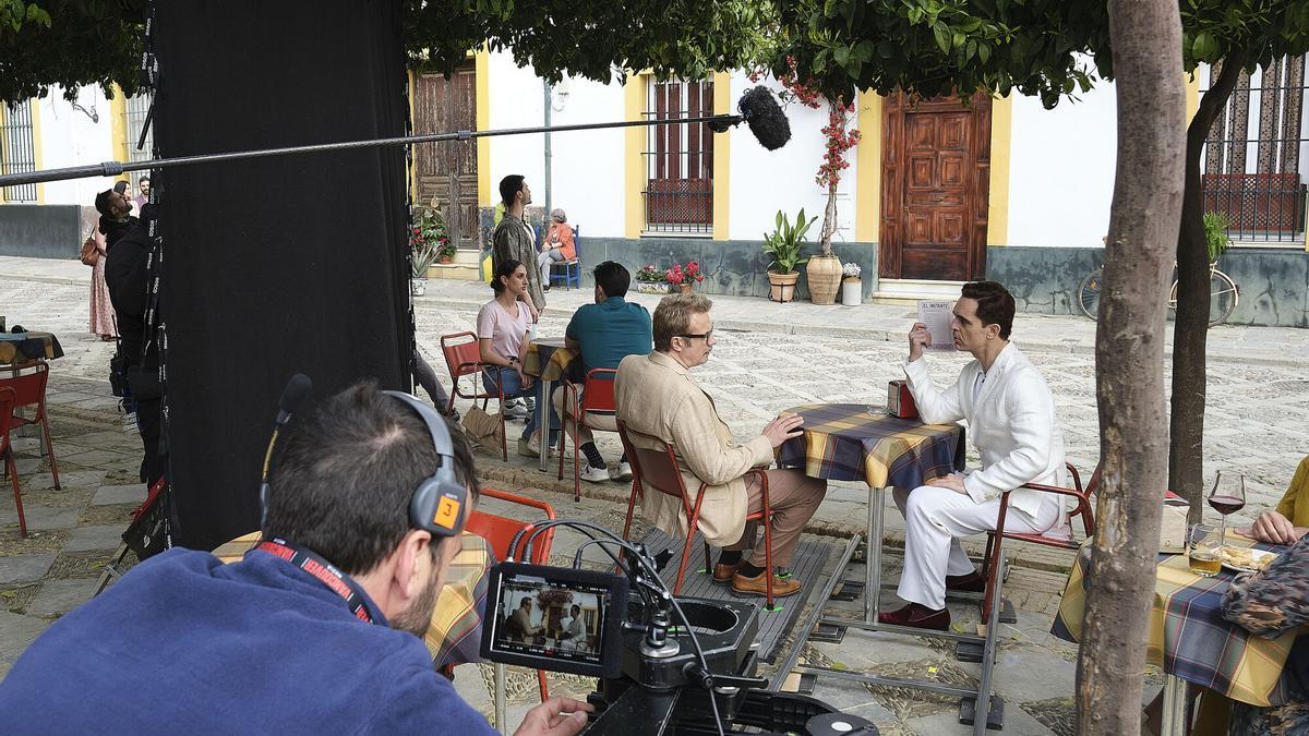 Rodaje de la segunda temporada de 'Berlín', el spin-off de 'La casa de papel', en Sevilla