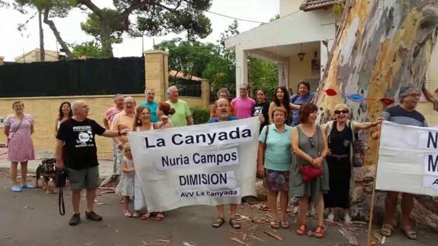 Protesta en la Canyada