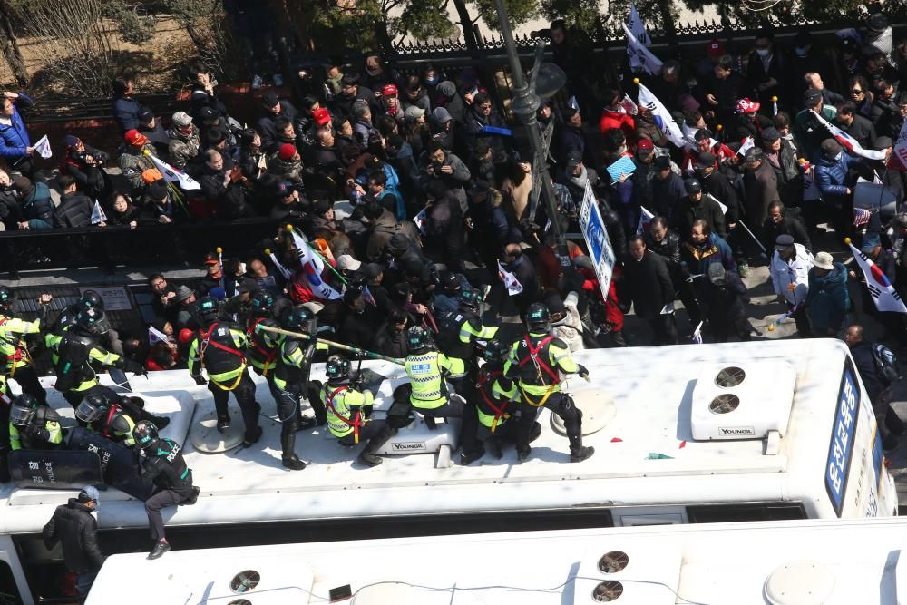 Protestas tras la destitución de la presidente surcoreana, Park Geun-hye