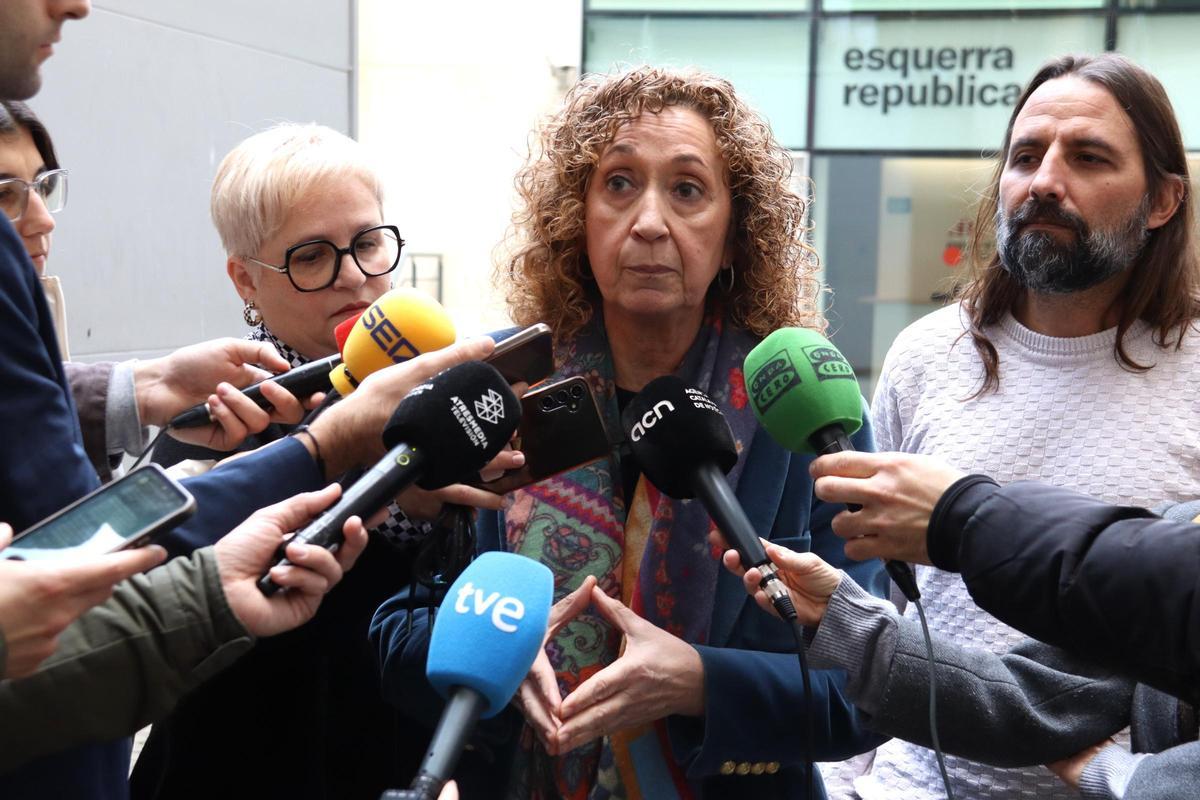 La portavoz de ERC en el Parlament, Ester Capella.