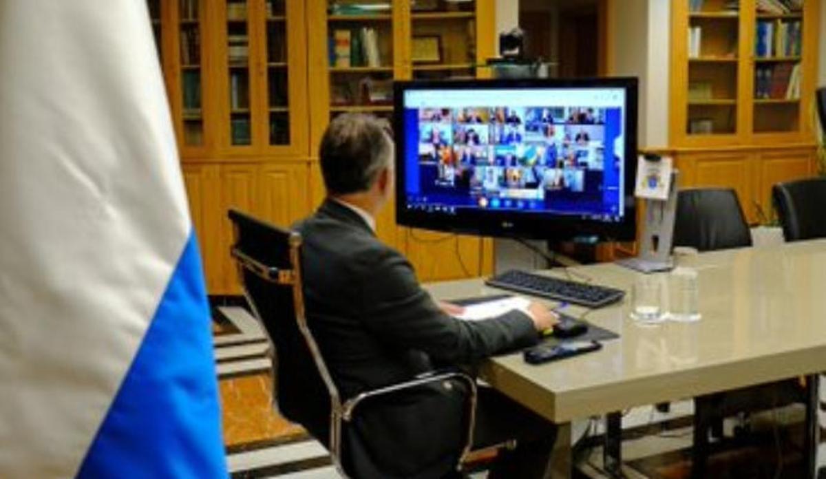 Ángel Víctor Torres en videconferencia por la la crisis del coronavirus