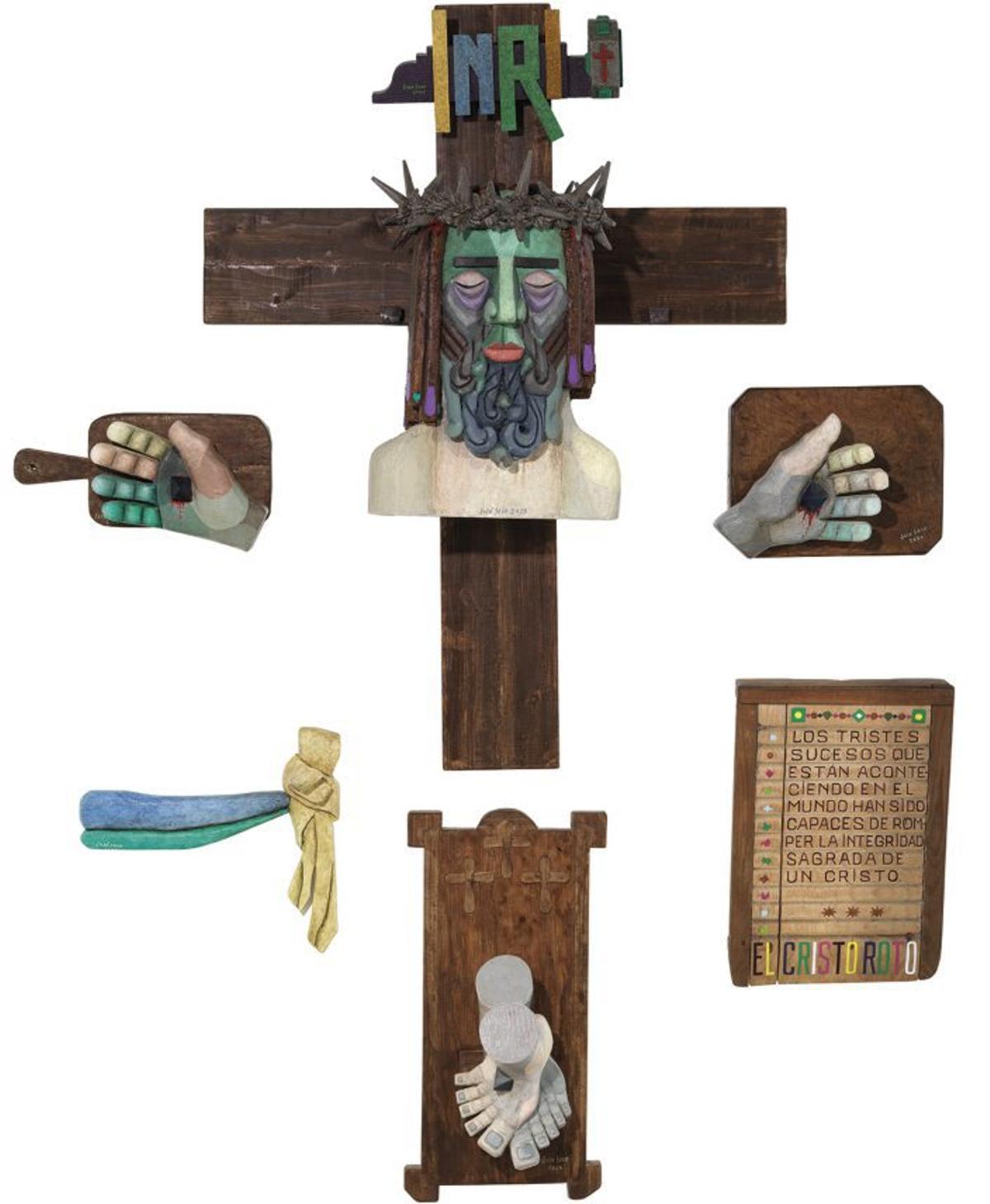 Cristo roto. Madera policromada. 2024-2025. Cristo roto. Madera policromada. 2024-2025.