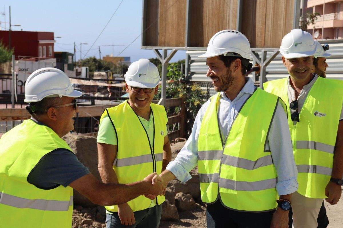 Visita a las obras del Parque Cultura Islas Canarias.