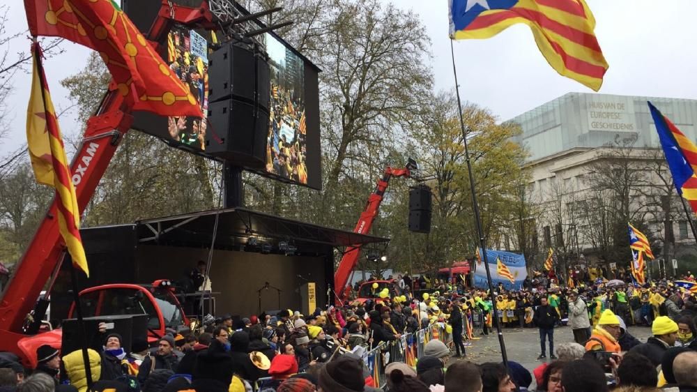 Manifestació independentista a Brussel·les