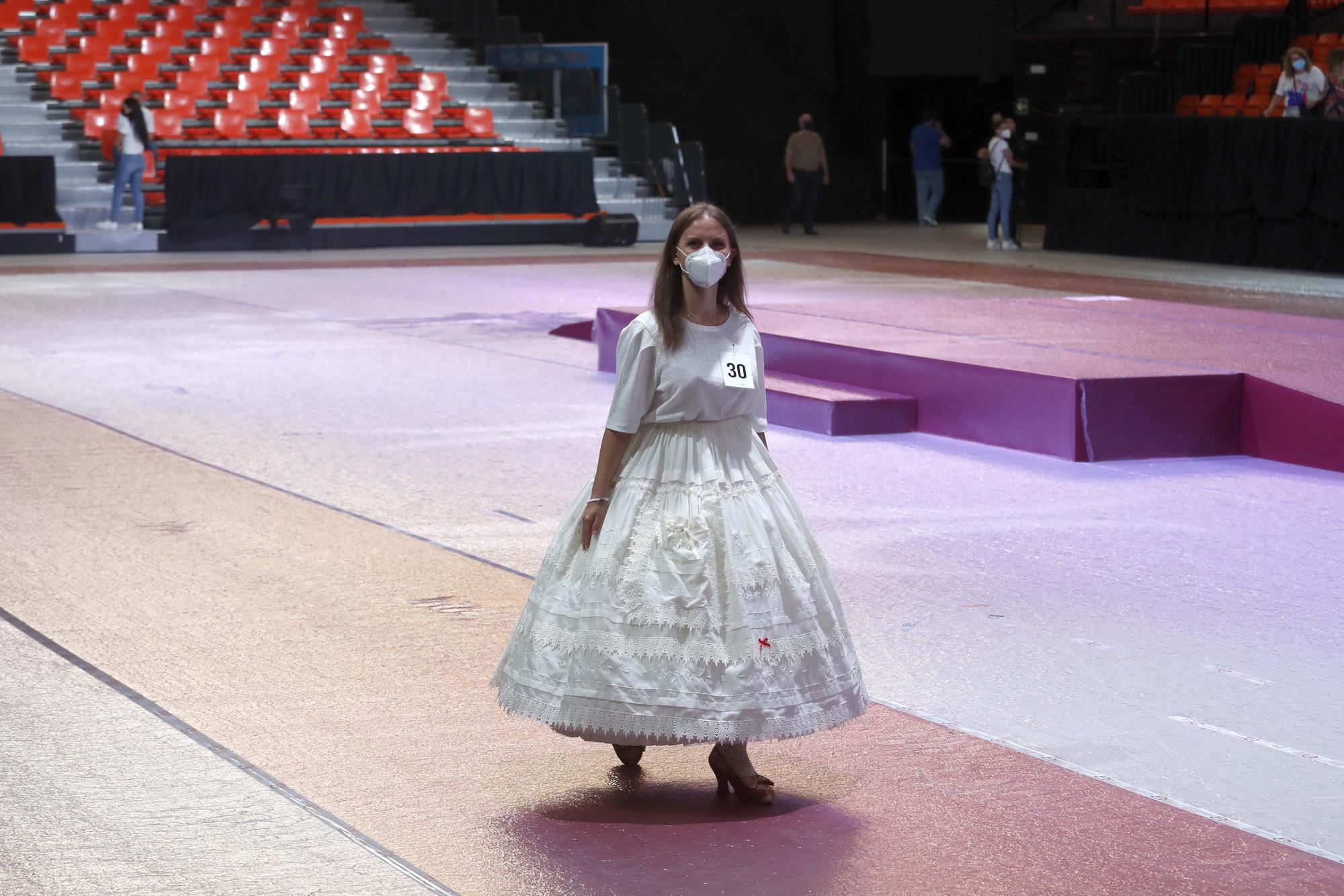 Ensayo de la elección de candidatas a falleras mayores y cortes 2022 en la Fonteta