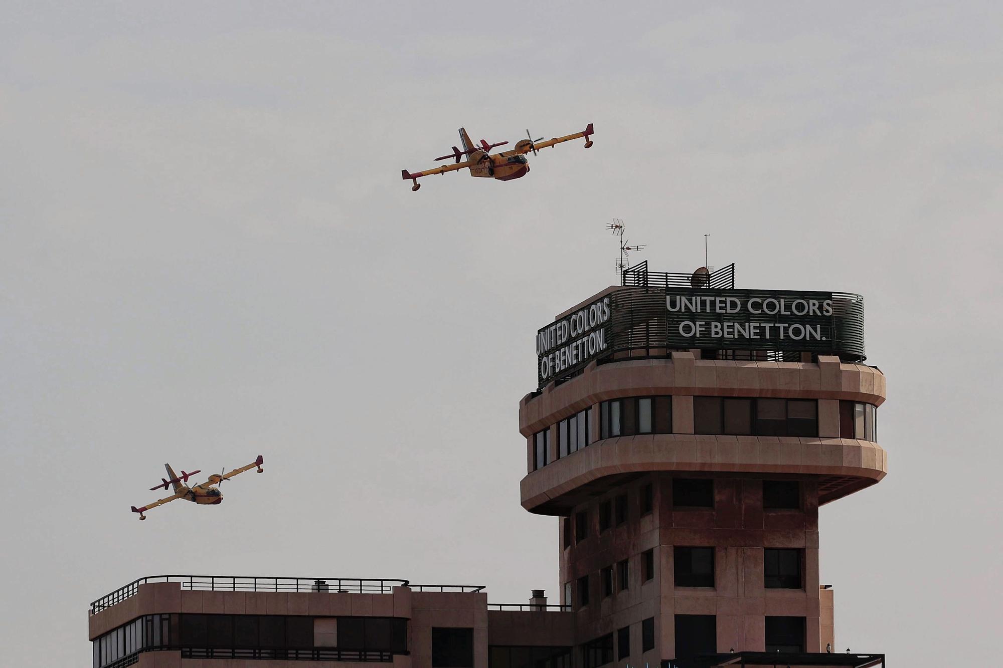 Tenerife agradece a los medios aéreos su lucha contra el incendio