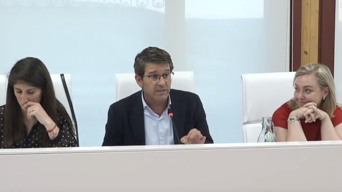 Jorge Rodríguez en el último pleno de Ontinyent