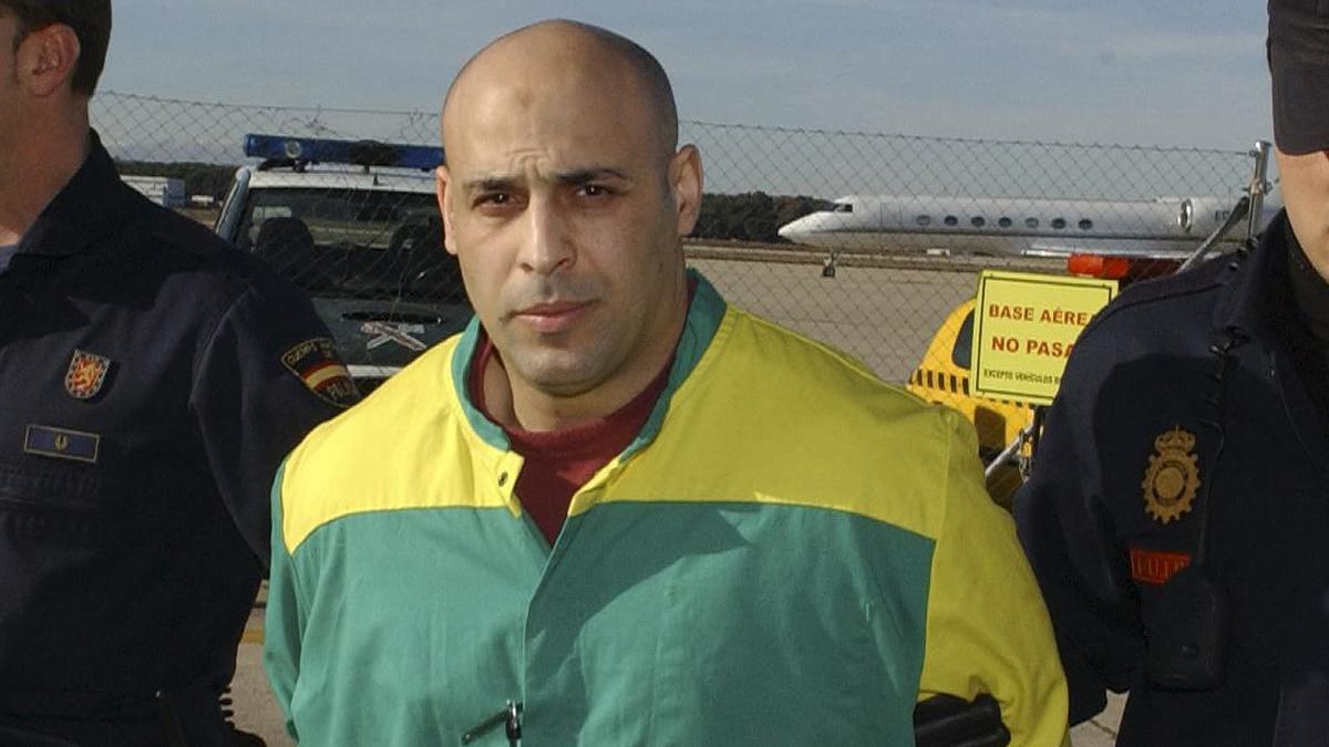 El marroquí Farid Hilali, alias 'Shakur', en la base aérea de Torrejón de Ardoz en 2008.