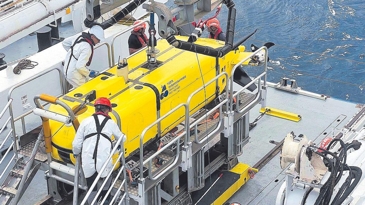 El robot ‘UlyX’, tras una inmersión.