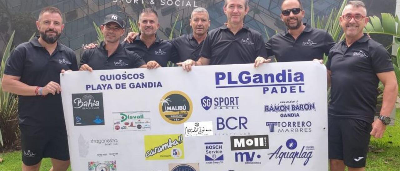 Pádel Equipo de la PL de Gandia en el Nacional