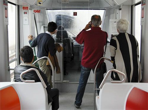 Ensayo general en el Metro de Sevilla, que se inaugura el jueves