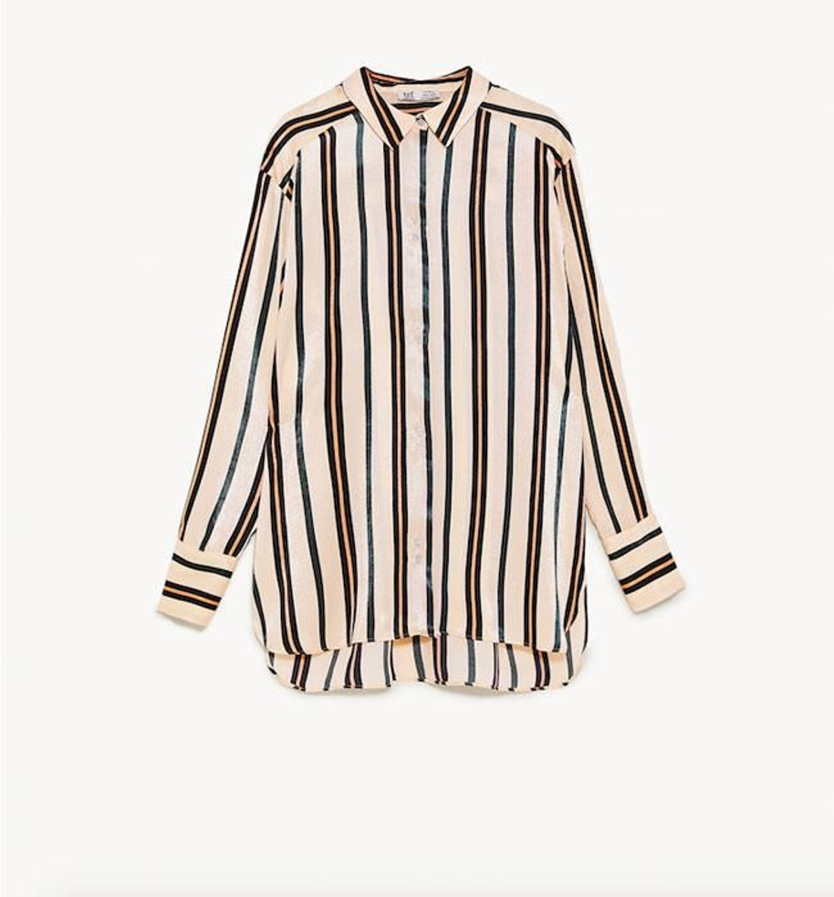 20 camisas de Zara: fluida de rayas