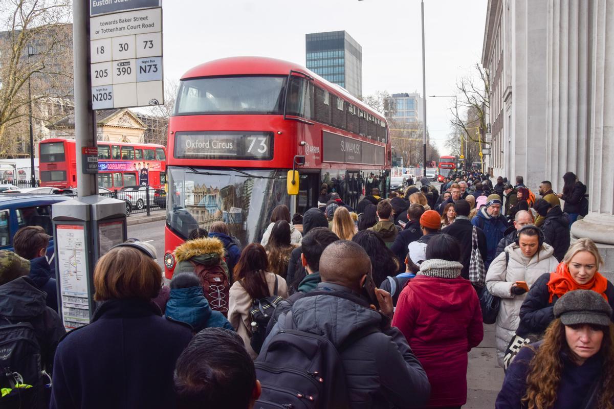 La huelga en el metro de Londres paraliza todas las líneas