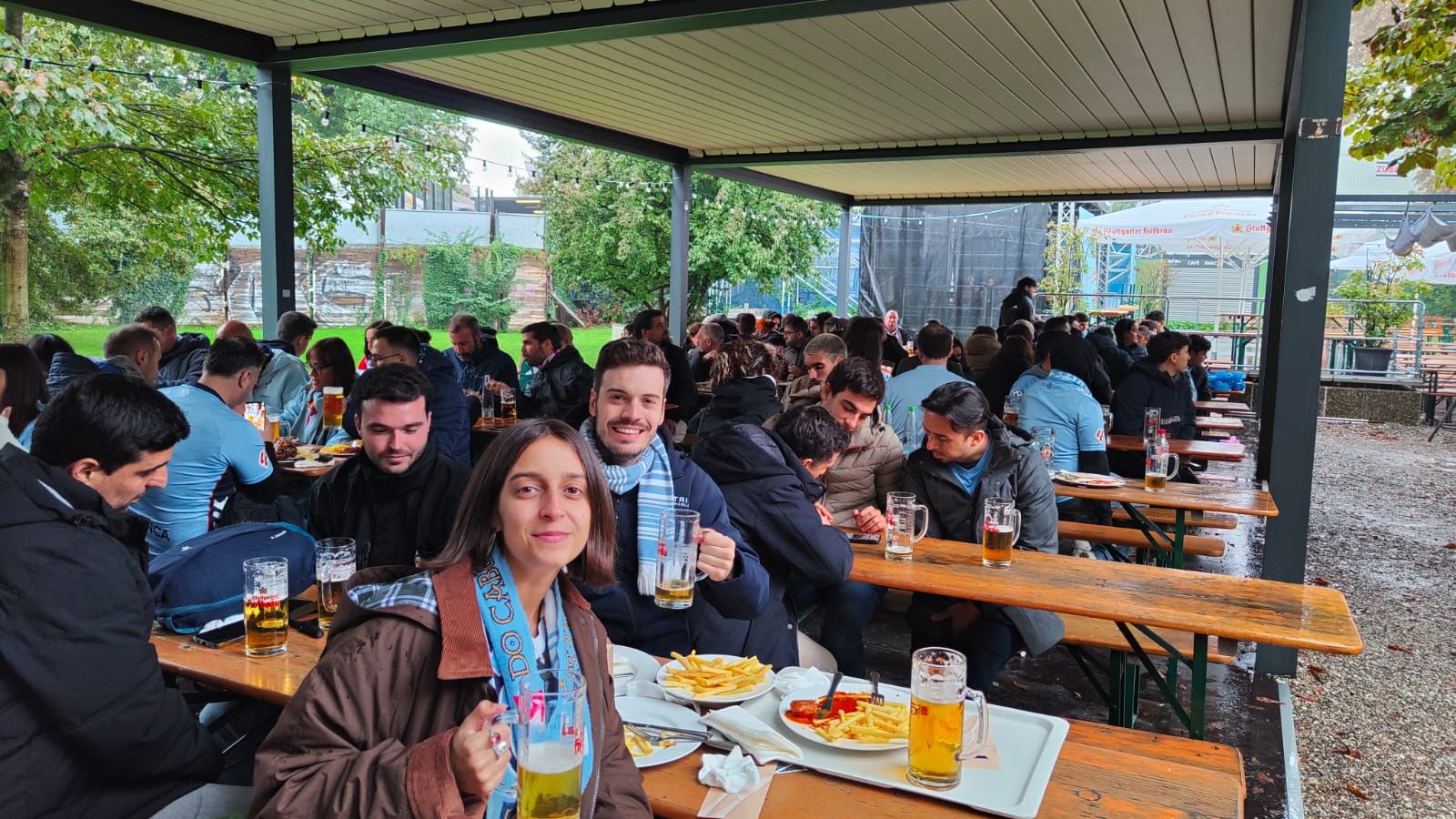 Stuttgart se tiñe de celeste