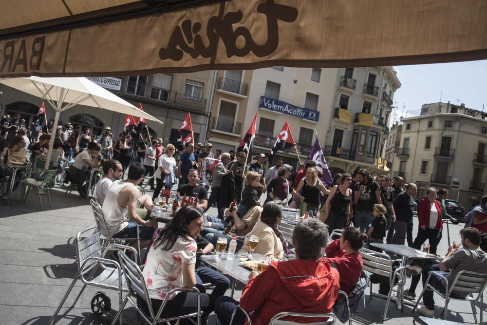 Manifestació de l'1 de maig a Manresa