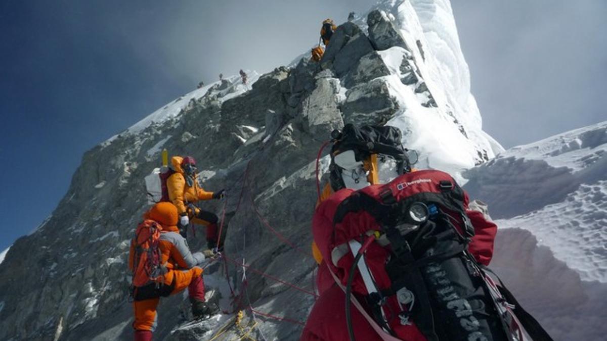 Alpinistas en el Everest, en una imagen del 2009.