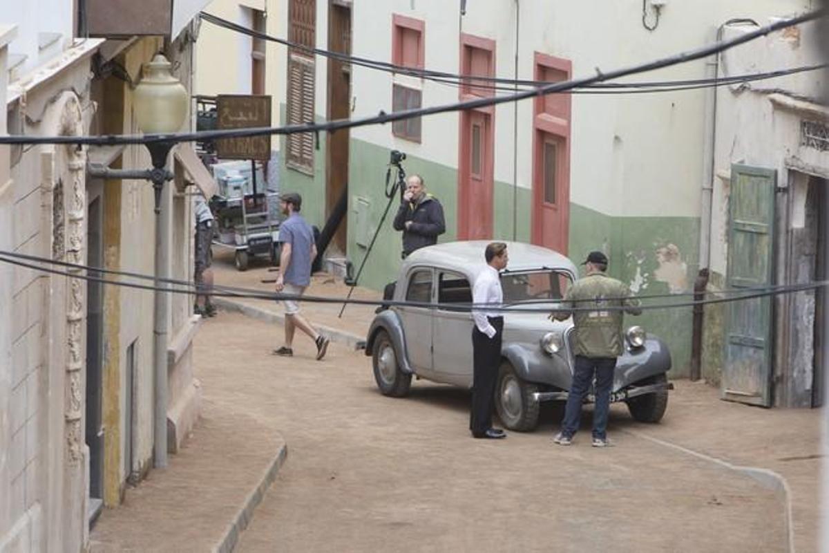 BRAD PITT Y ROBERT ZEMECKIS EN "ALLIED"