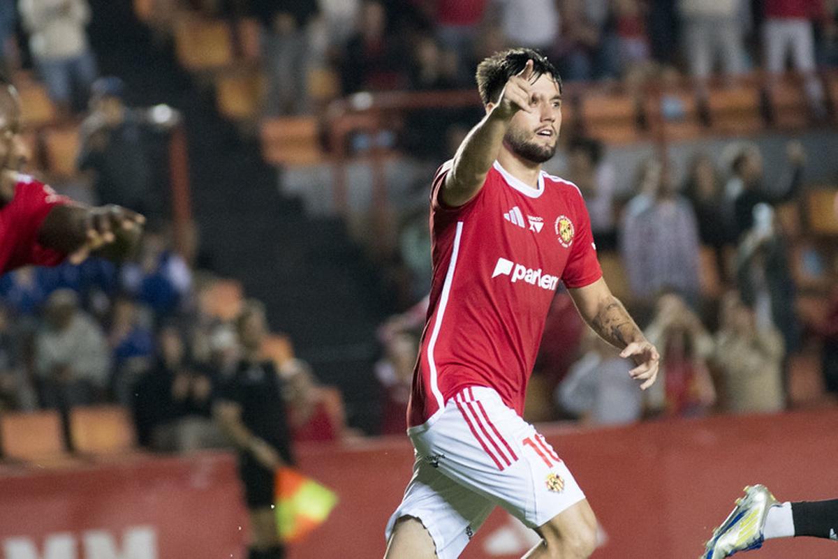 Jardí, en un partido con el Nástic.