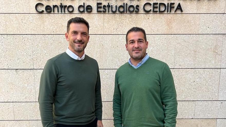 Matías Caballero, a la izquierda, junto a Pablo Lozano.