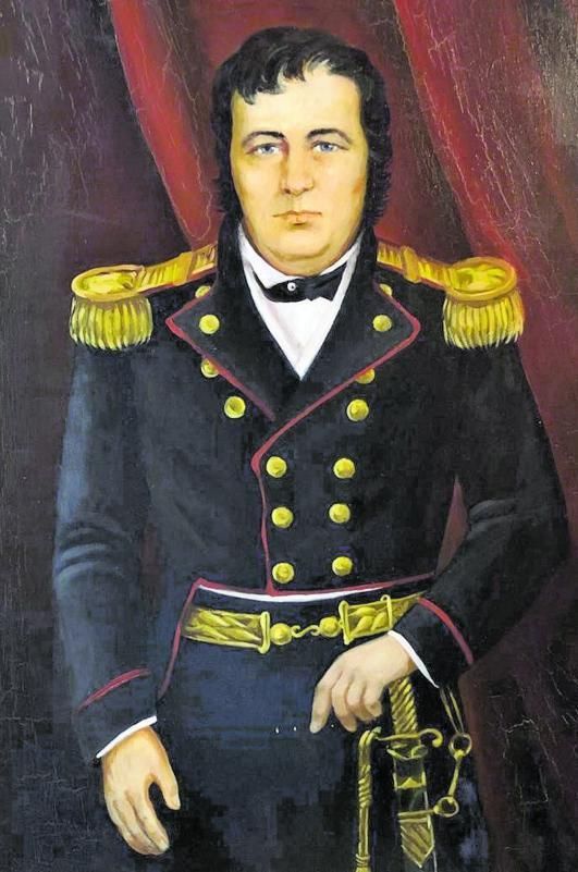 Óleo del general Pedro Santana.