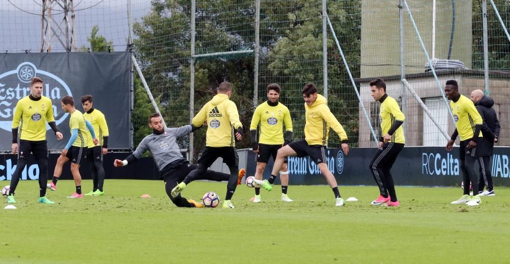 El equipo celeste prepara a contrarreloj el partido del domingo en Mendizorroza ante el Alavés