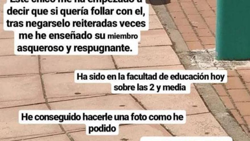 La Policía Nacional trata de identificar al joven que acosó a varias universitarias en el campus de Badajoz