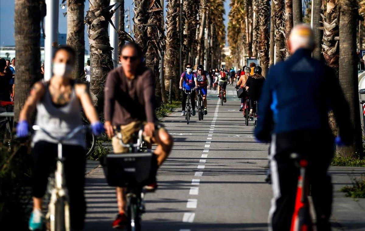 Imagen del paseo marítimo de Barcelona