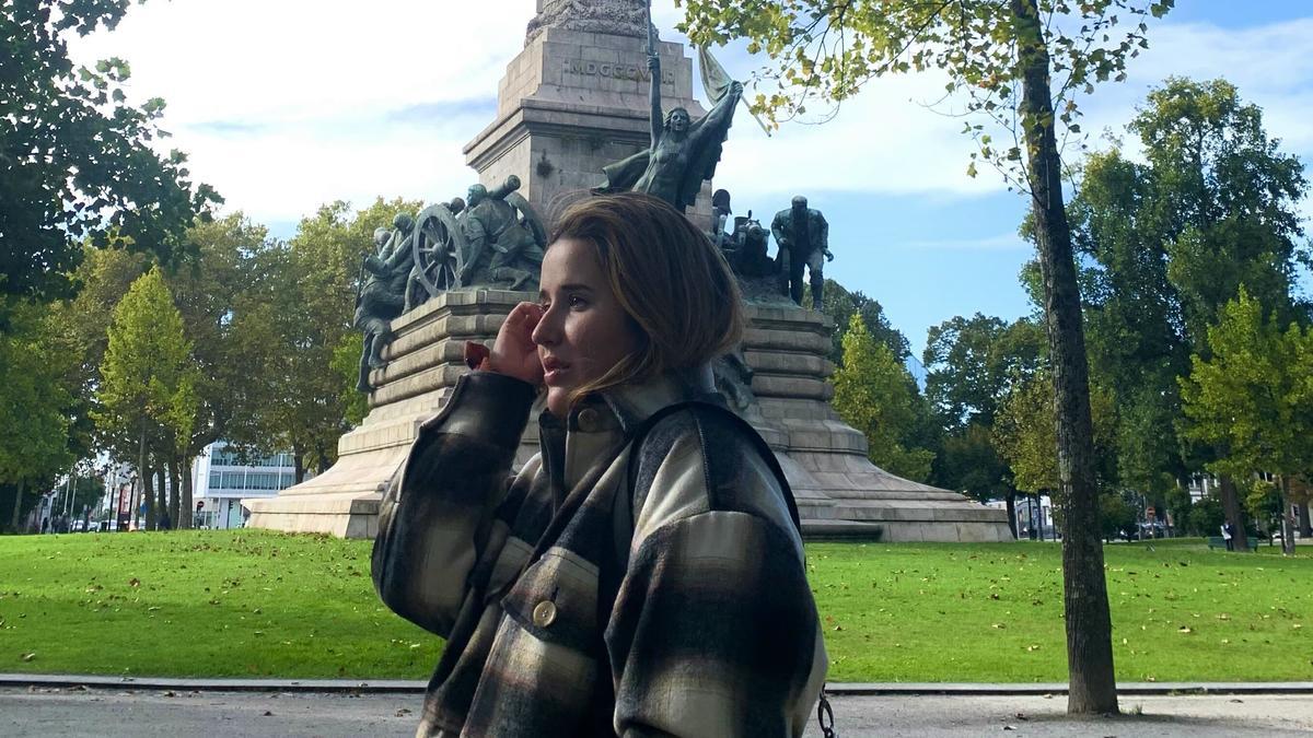 Yolanda García, durante su estancia Erasmus en Oporto.