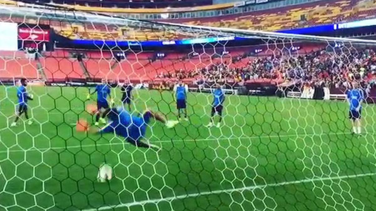 Luis Suárez paró un penalti a Ter Stegen