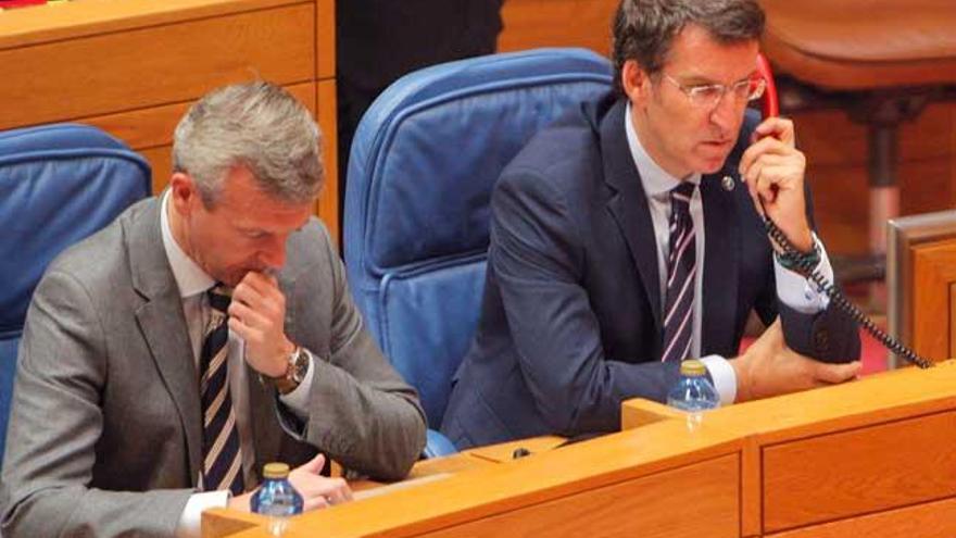 Un momento del pleno del Parlamento, hoy. //EFE