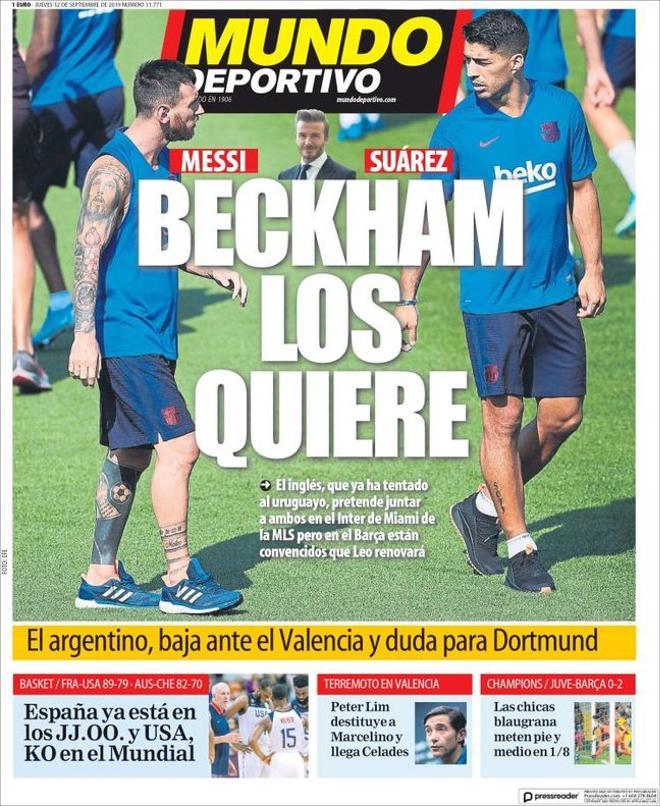 Esta es la portada de Mundo Deportivo de este 12 de septiembre