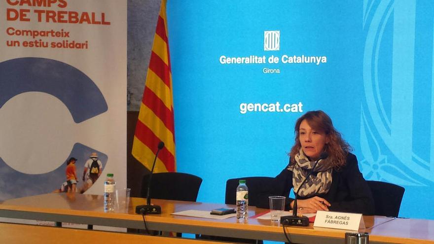 La coordinadora territorial de Joventut a Girona, Agnès Fàbregas, ha presentat el programa