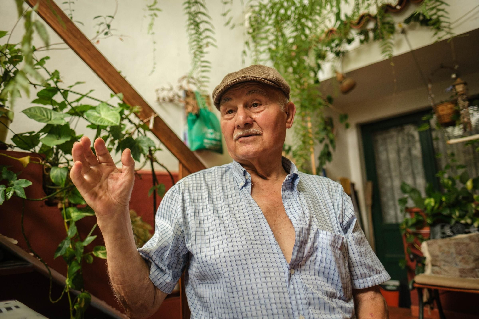 Francisco Rodríguez Herrera, the patriarch of the plumbers of the mountain in Tenerife