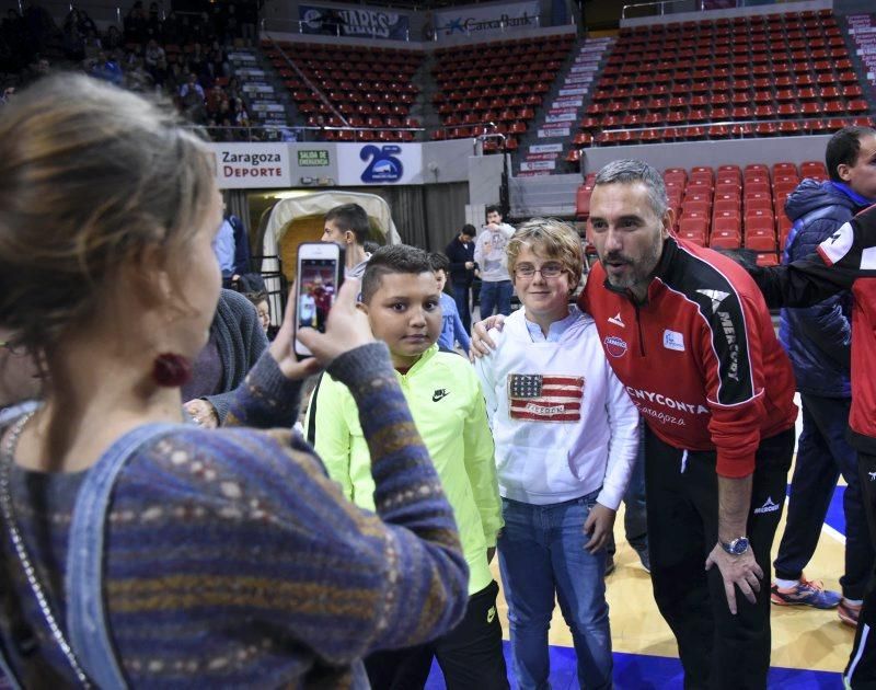 Entrenamiento a puerta abierta del Tecnyconta Zaragoza