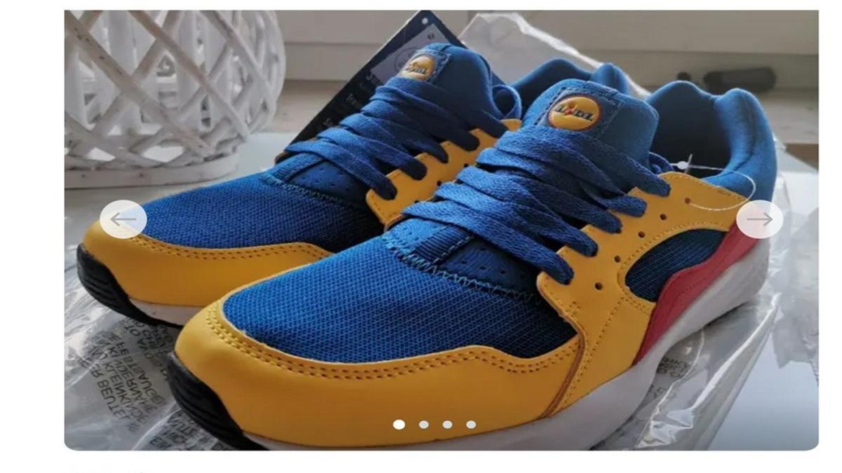 LIDL saca a la venta unas zapatillas con sus colores corporativos que arrasan en la reventa