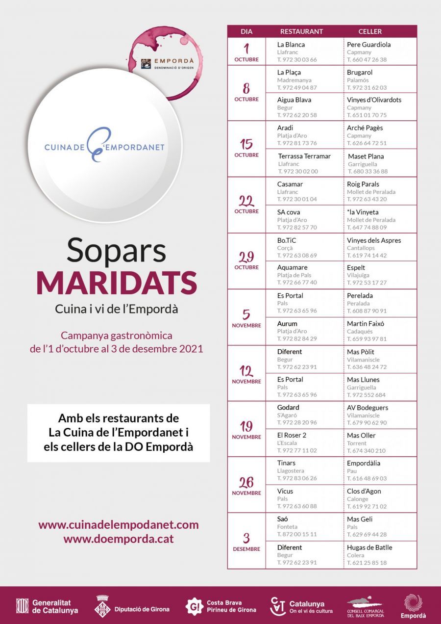 Cartell de la 9a edició de Sopars Maridats