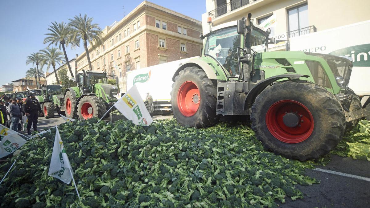 Las patronales agrarias amenazan con protestas en la Región ante la caída de precios