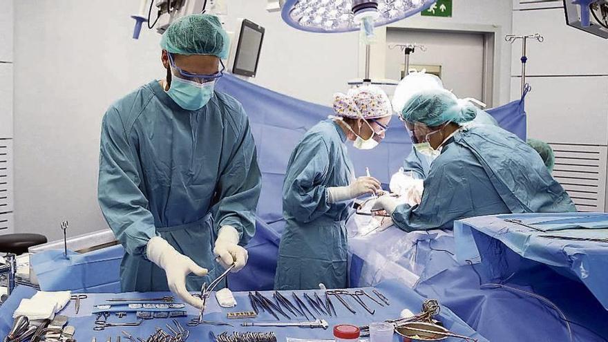 Médicos realizan un trasplante. Efe
